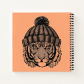 冬のファッションレディタイガー ノートブック (裏面)