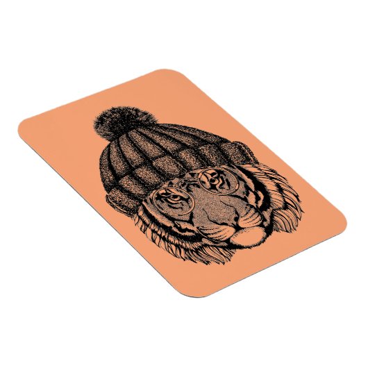 冬のファッション準備タイガー マグネット (右側)