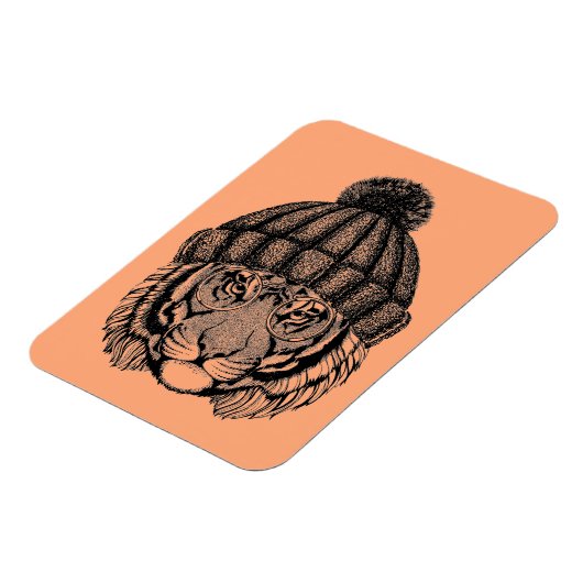 冬のファッション準備タイガー マグネット (左側)