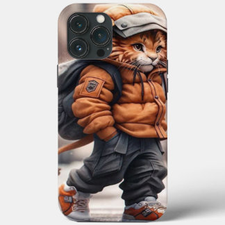 冬のファッション猫 iPhone 13 PRO MAXケース