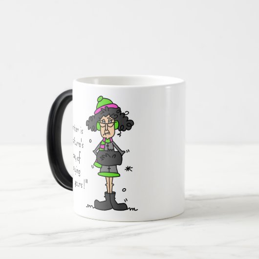 冬のファンではない モーフィングマグカップ (正面左)