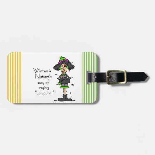 冬のファンではない ラゲッジタグ (正面横)