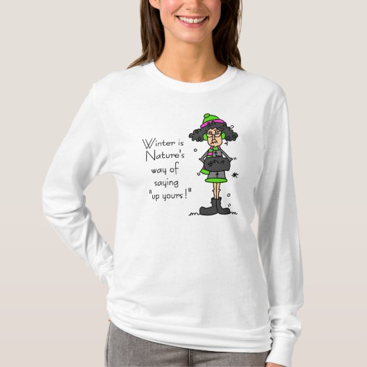 冬のファンではない Tシャツ (正面)
