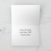 冬のファンタジーのクリスマスカード シーズンカード (内部)