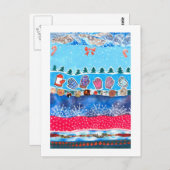 冬のファンタジーはがき ポストカード (正面/裏面)