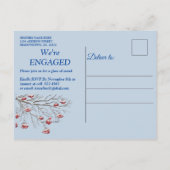 冬のファンタジー婚約 インビテーションポストカード (裏面)