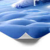 冬のファンタジー（美しいユニコーンと子猫） ポスター (角)