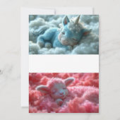 冬のファンタジー: Snowy Miracle 結婚ハート 招待状 (裏面)