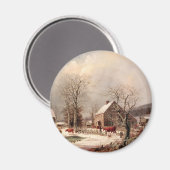 冬のファーミヤード マグネット (正面/裏面)