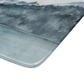 冬のフィヨルド カッティングボード (角)