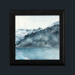 冬のフィヨルド ギフトボックス<br><div class="desc">Winter Fjords II by Jennifer Paxton Parker.水の色のフィヨルドを穏やかな青いトーンの設定で提供。</div>