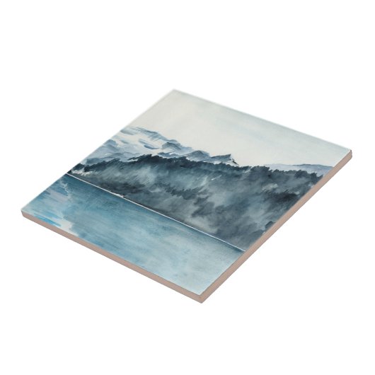 冬のフィヨルド タイル (側面)