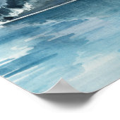 冬のフィヨルド ポスター (角)