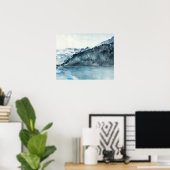 冬のフィヨルド ポスター (ホームオフィス)