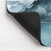 冬のフィヨルド マウスパッド (コーナー)