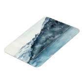 冬のフィヨルド マグネット (左側)