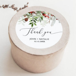 冬のフェスティバルクリスマスエバー結婚ゲン ラウンドシール