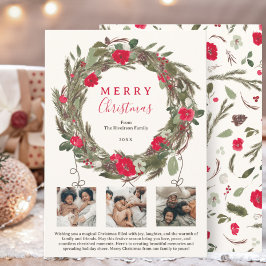 冬のフェスティバルリースクリスマス3の写真 シーズンカード