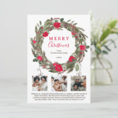 冬のフェスティバルリースクリスマス3の写真 シーズンカード (スタンド正面)