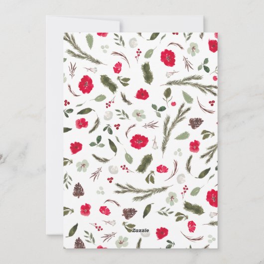 冬のフェスティバルリースクリスマス3の写真 シーズンカード (裏面)