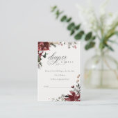 冬のフェスティバル葉おむつラッフルベビーシャワー エンクロージャーカード (スタンド正面)