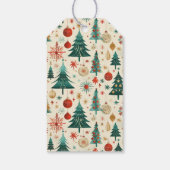 冬のフェスティブパターン ベイビーシャワー ギフトタグ (裏面)