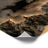 冬のフェンスプリントポスター壁画 ポスター (角)