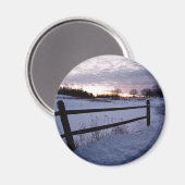 冬のフェンス マグネット (正面/裏面)