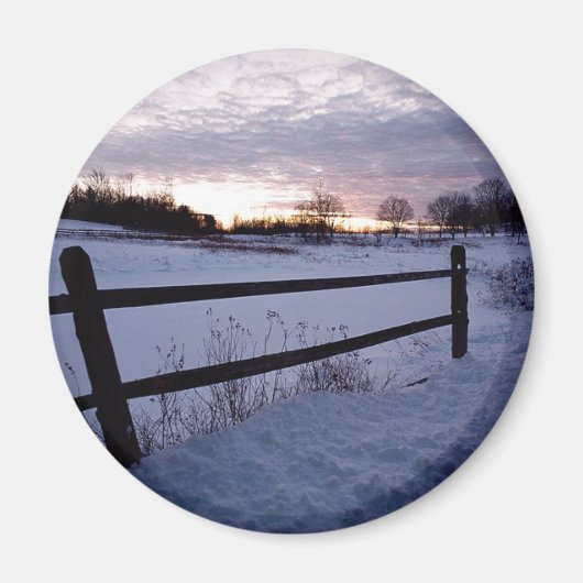 冬のフェンス マグネット (正面)