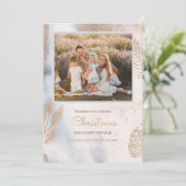 冬のフォトホリデーグリーティングカード シーズンカード (スタンド正面)