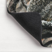 冬のフクロウ マウスパッド (コーナー)