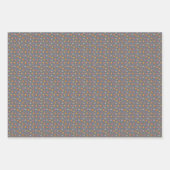 冬のフクロラッピング紙セット3枚 ラッピングペーパーシート (正面3)