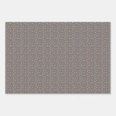 冬のフクロラッピング紙セット3枚 ラッピングペーパーシート (正面)