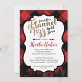 冬のフランネルのブライダルシャワーの招待状 招待状 (正面)