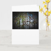 冬のフリーズ、カード カード (黄色い花)