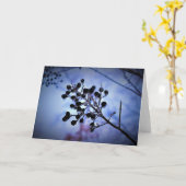 冬のフリーズ、カード カード (黄色い花)