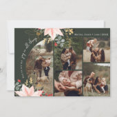 冬のフローラすべての物事の喜び5つの写真 シーズンカード (正面)