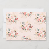 冬のフローラすべての物事の喜び5つの写真 シーズンカード (裏面)