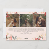 冬のフローラすべての物事の喜び8写真 シーズンカード (裏面)