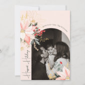 冬のフローラで最も幸せな休日の垂直方向の写真 シーズンカード (正面)