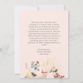 冬のフローラで最も幸せな休日の垂直方向の写真 シーズンカード (裏面)