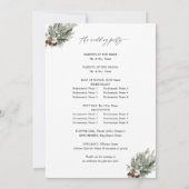 冬のフローラとパイン2の式結婚プログラム 招待状 (裏面)