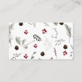 冬のフローラどのぐらいキスブライダルゲーム エンクロージャーカード (裏面)