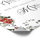 冬のフローラどのぐらいキスブライダルシャワーゲーム ポスター (角)