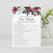 冬のフローラどのように花嫁のゲームを知っている 招待状 (スタンド正面)