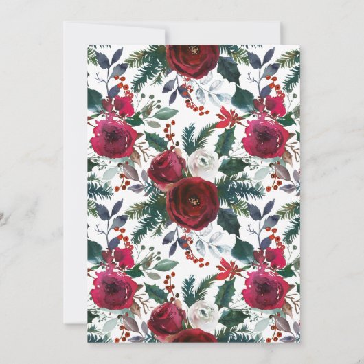 冬のフローラどのように花嫁のゲームを知っている 招待状 (裏面)