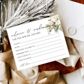 冬のフローラアドバイスとウィッシュブライダルシャワーカード