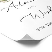 冬のフローラアドバイスと新婚への願い ポスター (角)