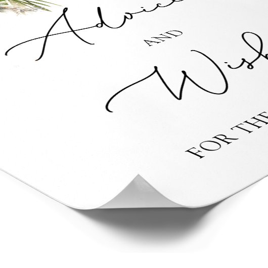 冬のフローラアドバイスと新婚への願い ポスター (角)