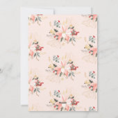 冬のフローラアーチグリーンハッピーホリデーズフォト シーズンカード (裏面)